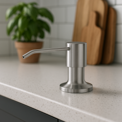 Quadri Manchester Vestavěný Dávkovač Mýdla Chrom - Plnitelný Shora 1208967654